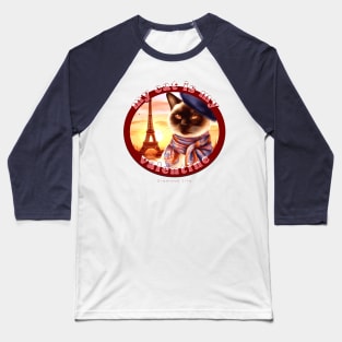 My Cat Is My Valentine Siamese Life 22Z Baseball T-Shirt